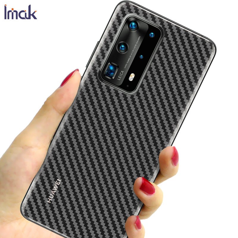 IMAK Carbon Fiber Texture Soft PVC Back Protector pro Huawei P40 Pro IMAK Carbon Fiber Texture Soft PVC Back Protector pro Huawei P40 Pro